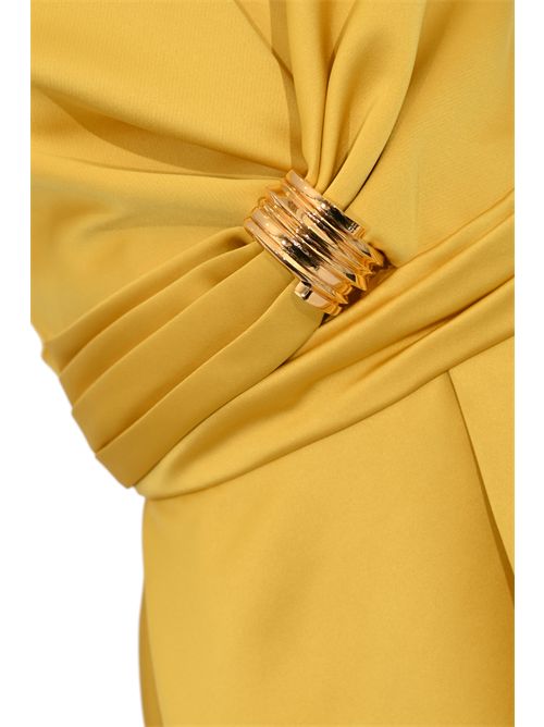 Abito in duchesse con dettaglio gioiello Sun Elisabetta Franchi | AB87261E2EV4